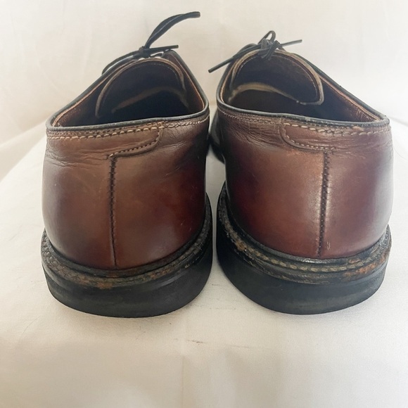 Allen Edmonds Pair Globetrotter Brown Leather Shoes 8 B style 8164 - Picture 7 of 11